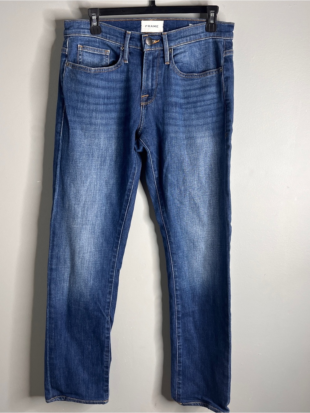 Frame Denim Men's Freetown Straight Jeans L'Homme Slim Fit Jeans Size 30